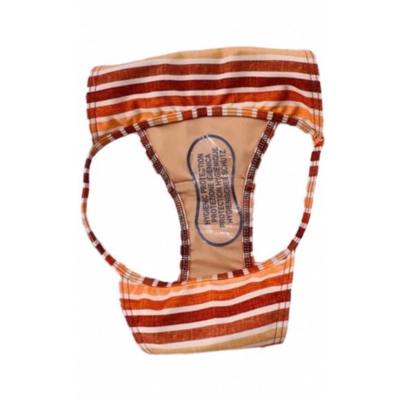 Gnash Swim x Free People Tri Retro Striped High Cut Stringy Bikini Bottom Size 4 - Picture 6 of 9